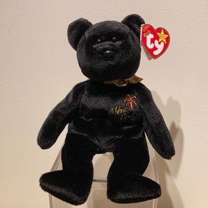 Ty beanie baby The End black bear 1999